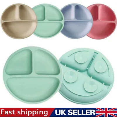 Silicone Suction Table Plate Mat Bowl Tray Placemat Food Feeding Baby Kids Uk • £6.72