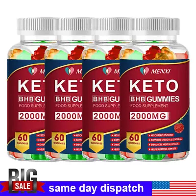 Keto BHB Gummies Ketone Advanced ACV Weight Loss Fat Burner Dietary Supplement • $13.49