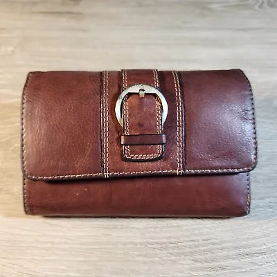 Etienne Aigner Women's Wallet Genuine Brown Leather Trifold • $25