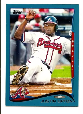 Justin Upton 2014 Topps #229 Blue Walmart NM/MT Atlanta Braves Baseball Card • $1.37