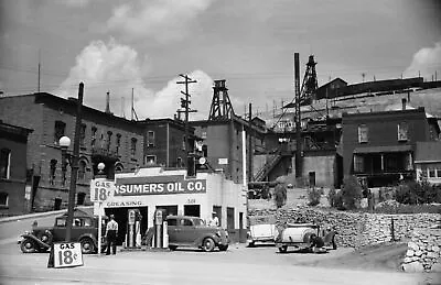 1939  Butte Montana Gas Station Old Vintage Photo 8.5  X 11  Reprint  • $12.50