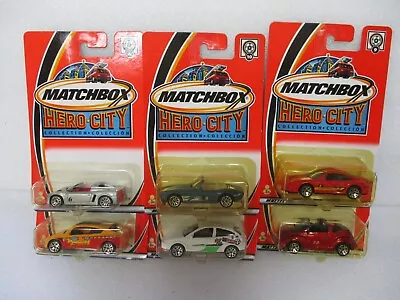 Matchbox China Superfast 2003 Hero City Lot Of 6 Different Cars Blistercard • $5.47