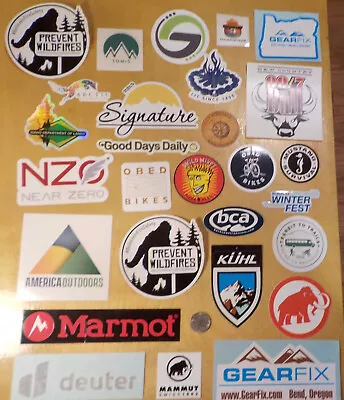 28 Outdoor Product Stickers -  Raft Guiding Water Sports Snowboard Climbing • $4.99