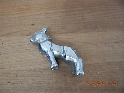 Vintage Mack Truck Chrome Bulldog Hood Ornament Dog Design Patent 87931 • $59.99