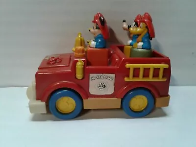 Vintage Walt Disney  Mickey Mouse And Friends Motorized Fire Truck Shape Sorter • $15