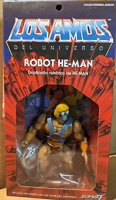 Masters Of The Universe - LOS AMOS:  ROBOT HE-MAN  Super 7 SEALED (NEW) • $25.30