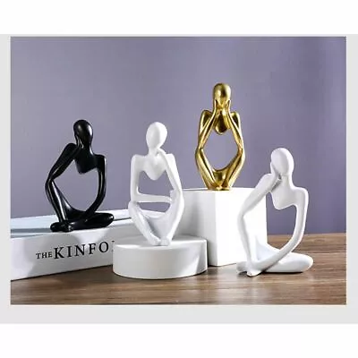 £7.11 • Buy Resin Thinker Sculpture Statue Figurines Decor Home Office Desktop Ornament Gift