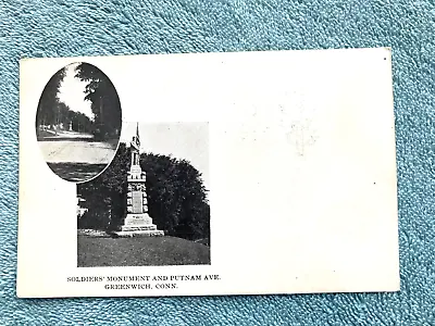 PUTNAM Park Civil War Monument GREENWICH CONN POST CARD • $6