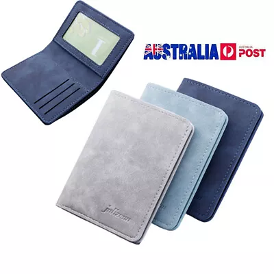 $11.85 • Buy Men Women Card Holder Wallet Leather RFID Blocking Credit Slim Wallet Money Clip