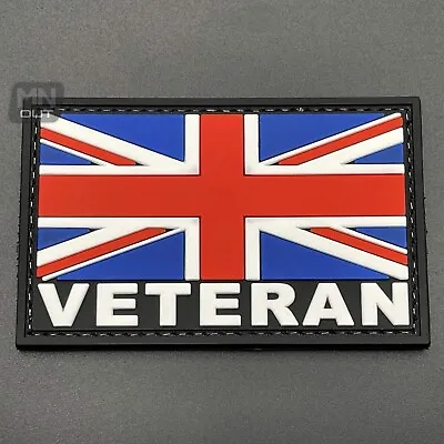 Veteran Union Jack Patch Hook & Loop British Army Military Tactical UK GB Flag • £4.49