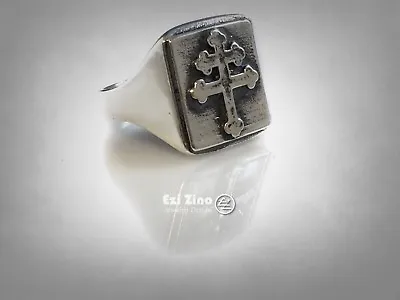 Cross Of Lorraine Ring French Foreign Legion Pi Magnum Silver 925 : By Ezi Zino  • $78.48