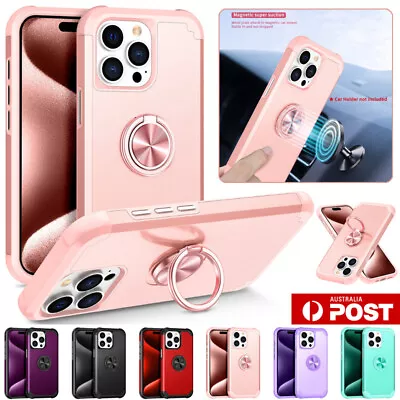 For IPhone 15 14 13 12 11 Pro Max XR X XS SE 87 Shockproof Ring Stand Case Cover • $13.49