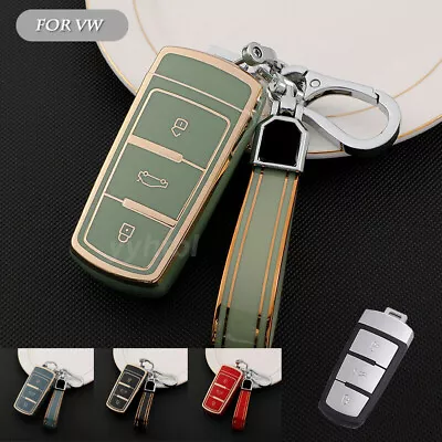 For VW Volkswagen Passat CC B6 TPU Car Key Cover Case Fob Shell Keychain Holder • $26.50