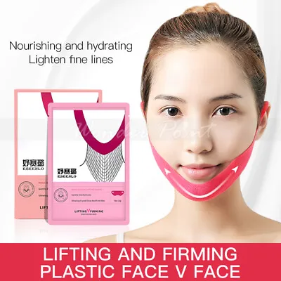 $8.49 • Buy Double Chin Remover Mask Face Lifting Firming V Line Chin Reducer - 5 Patches