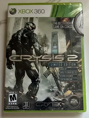 Crysis 2 -- Limited Edition Microsoft Xbox 360 2011) NEW SEALED • $13.99