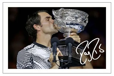£2.99 • Buy Roger Federer Signed Photo Print Autograph Australian Open Tennis Champion