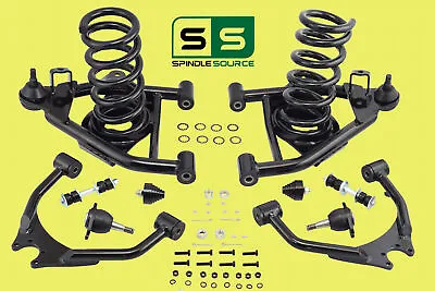4  Drop Control Arms (with V8 2  Drop Coils) For 1988 - 1998 Chevy GMC C1500 2WD • $590.01