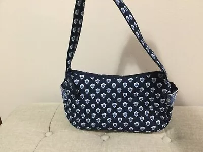 Vera Bradley Nantucket Navy & White Small Shoulder Bag Quilted Purse • $14.99