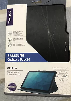 Targus Click-in Protective Case Samsung Galaxy Tab S4 10.5  2018) - Black - New • $20