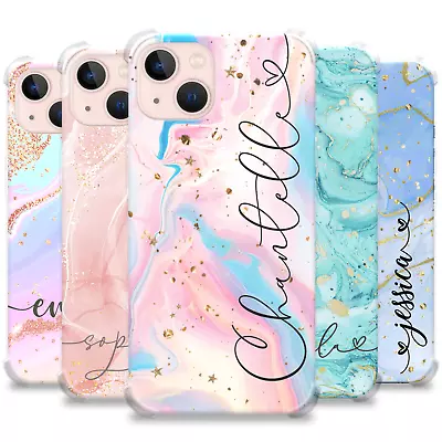 Personalised Marble Phone Case Shockproof Cover For IPhone 13 12 11 Xr 15 14 XS • £9.99