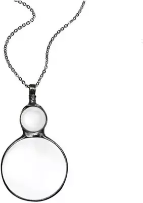 10x Magnifying Glass Necklace For Women 10x Monocle Loupe Magnifier Necklace... • $17.56