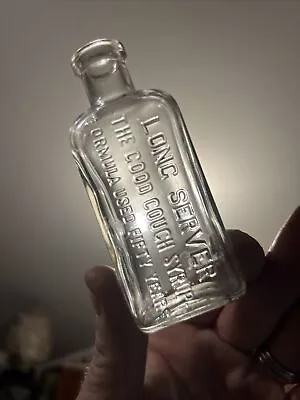 Vintage Long Server The Good Cough Syrup Formula Used For Fifty Years Med Bottle • $7.99