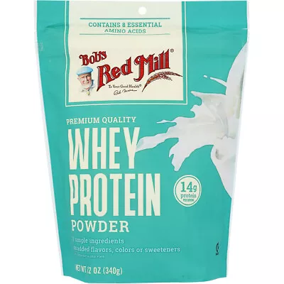 Bob's Red Mill Premium Quality Whey Protein Powder 12 Oz 4 Pack Bulk Case • $86.13