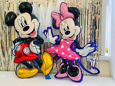 Mickey Minnie Mouse Theme Birthday Party 32  Foil Air Or Helium Foil 3D Balloon • £2.49