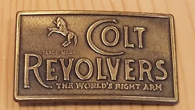 New 1980's Colt Revolvers Brass Belt Buckle • $19.99