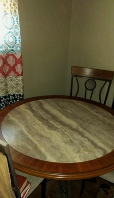 $97 • Buy Ashley Furniture Round Dining Table And 4 Chairs