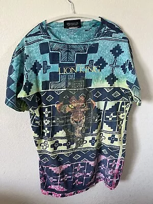 Vintage The Lion King Scar All Over Print Single Stitch Shirt  Disney RARE • $48