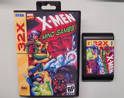 X-MEN: Mind Games Custom Prototype Cartridge For Sega 32X + Case & Artwork • $46.50