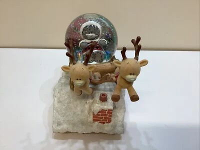 £79.95 • Buy Me To You Bear Figurine Ornament Lights Christmas Snow Globe Up Up And Away