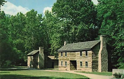 Mitchell IN Indiana Spring Mill State Park Pioneer Village Vintage Postcard • $6.39