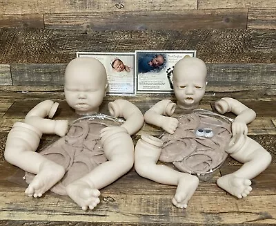 2 Reborn Doll KITS - 18” BLAKE And HARLOW -Discontinued Bountiful Baby With COA • $138.44