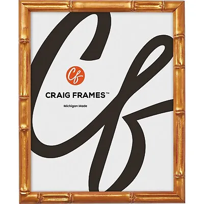 Vintage Tropical Bamboo Gold Picture Frames 0.625  Wide Common Sizes 4x5-24x36 • $43.99