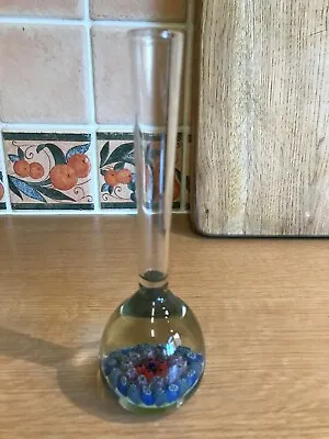 Vasart ? Scottish Glass - Millefiori Bud Vase - Height 6.75 Inch • £22