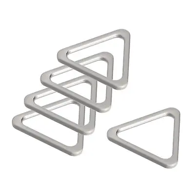 Metal Triangle Ring Buckle 25mm(0.98 ) Inner Width For DIY Foggy Silver 10pcs • $8.59