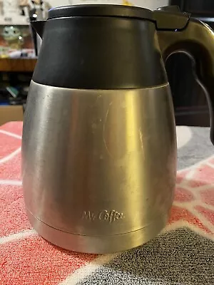 Mr Coffee Thermal Insulated Stainless Steel  Pot 6.5” Tall Replacement Used • $8.50