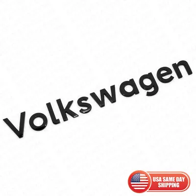 Universal Gloss Black Rear Liftgate Badge Sport Volkswagen Letter Emblem For VW • $14.99