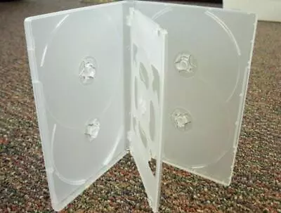 2 X Hold 6 14mm Standard Hex DVD Cover Disc Case Holds 6 Discs Outer Wrap CLEAR • $11.10