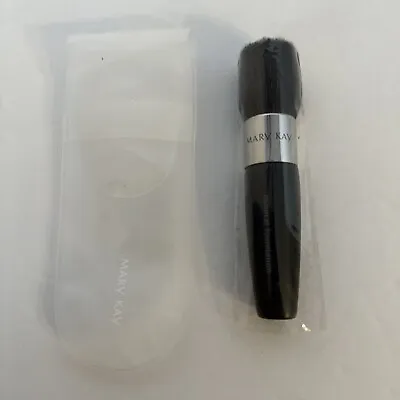 Mary Kay Mineral Powder Foundation Brush With Clear Carry Pouch - NEW • $9.95