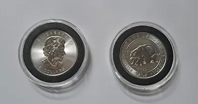 2015 1 1/2oz 1.5 Oz. 9999 Silver Coin $8 Dollar Canadian Polar Bear And Cub.  • $46