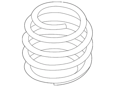 Genuine Volkswagen Coil Spring 1K0-411-105-BC • $140.93