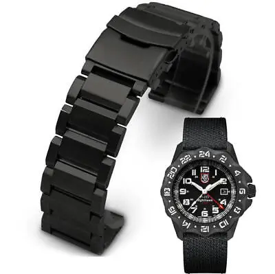 Metal Replacement Watch Band Fits Luminox Air F-117 Nighthawk 6421 6441 #5002 • $19.95