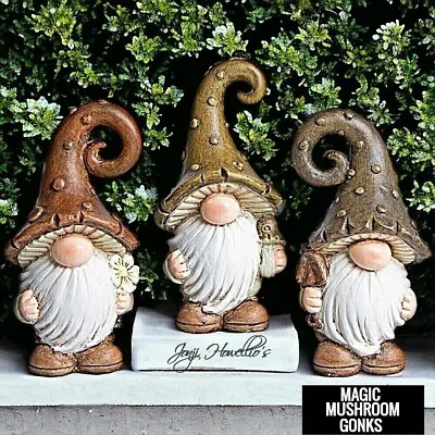 Magic Mushroom Gonk Garden Ornament Sculpture Figurine Lawn Home Decor • £11.31