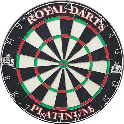Royal Darts Dartboard Platinum Dartboard For Steel Darts Sisal Dartboard Tour • £27.95