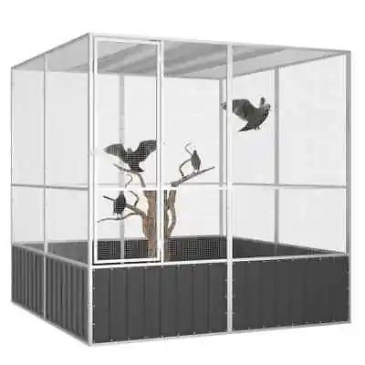 Galvanised Steel Bird Cage Sturdy Frame Bird Parrot Aviary With Mesh Design • $555.95
