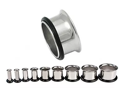 £48 • Buy STEEL SINGLE FLARE TUNNELS EAR STRETCHERS EYELETS STRETCHING KIT 1.6mm - 25mm