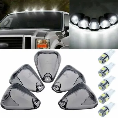 $12.28 • Buy For Ford F250 F350 Super Duty Smoked Cab Roof Running Marker Light Covers Lens